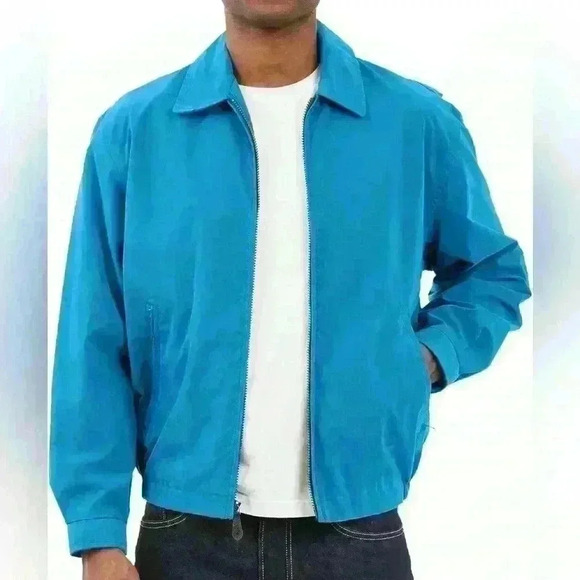 New LONDON FOG Men's Auburn Zip-Front Golf Jacket. Size large - Picture 5 of 6